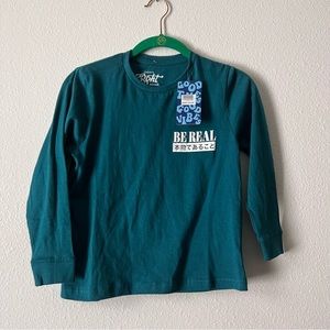 Eighty Eight Brand Boys Long Sleeve, Light Wear, Pattern T Shirt, Size 8, New